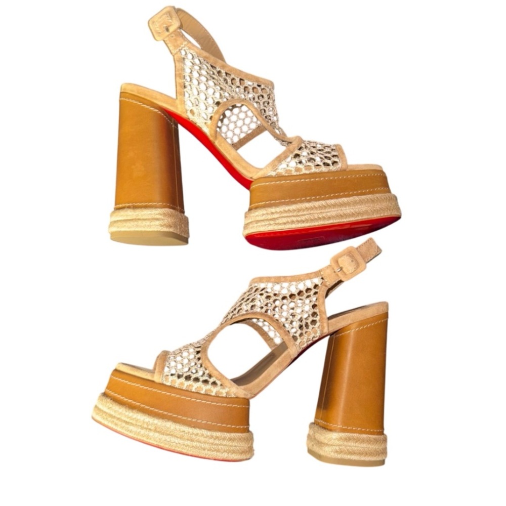 CHRISTIAN LOUBOUTIN💥
Espadrille Platform Crochet Sandal - Picture 9 of 15